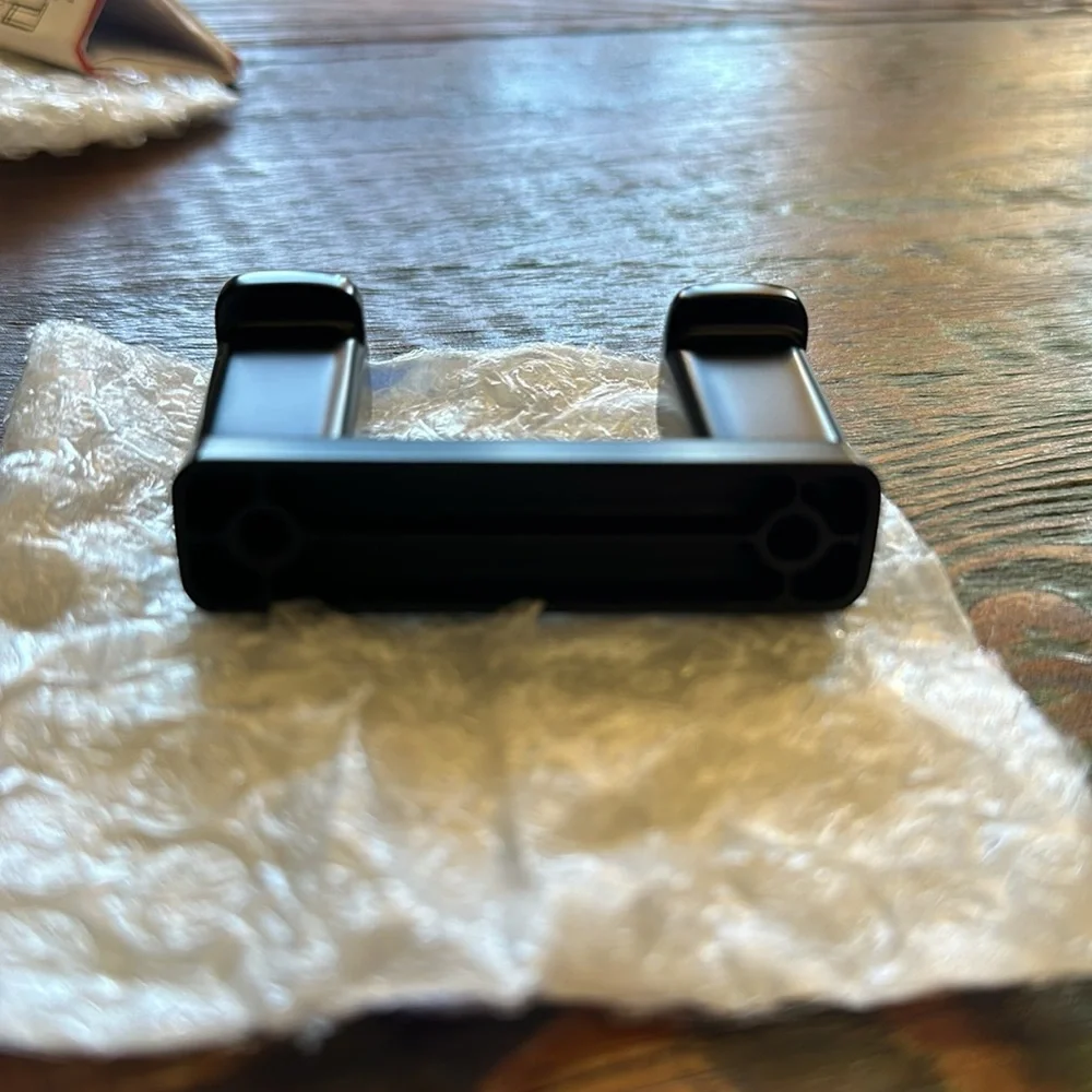 NWOT Matte Black Hansgrohe AddStoris Double Robe Hook